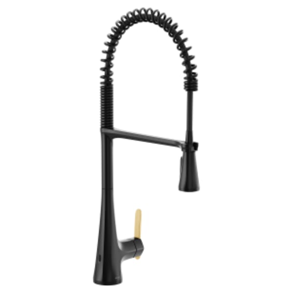 Moen Sinema Matte black one-handle kitchen faucet