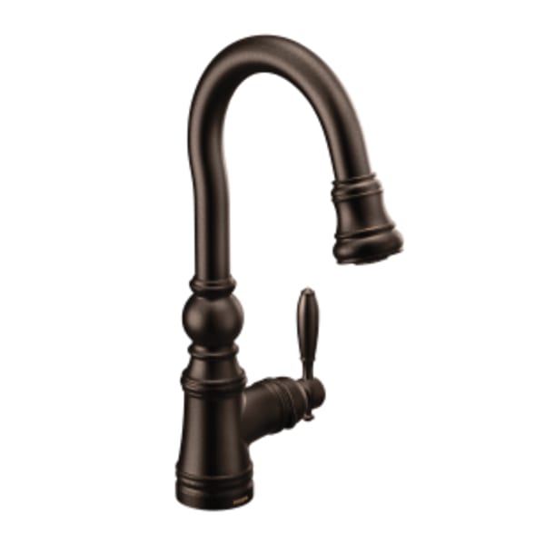 Moen Weymouth Single-Handle Pull Down Sprayer Bar Faucet in Oil Rubbed Bronze