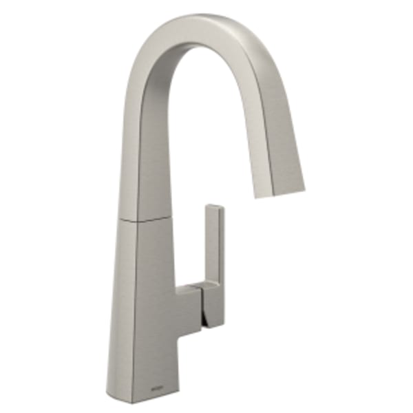 Moen Nio Single-Handle Bar Faucet in Spot Resist Stainless