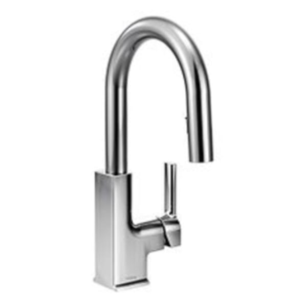 Moen STo Chrome one-handle pulldown bar faucet