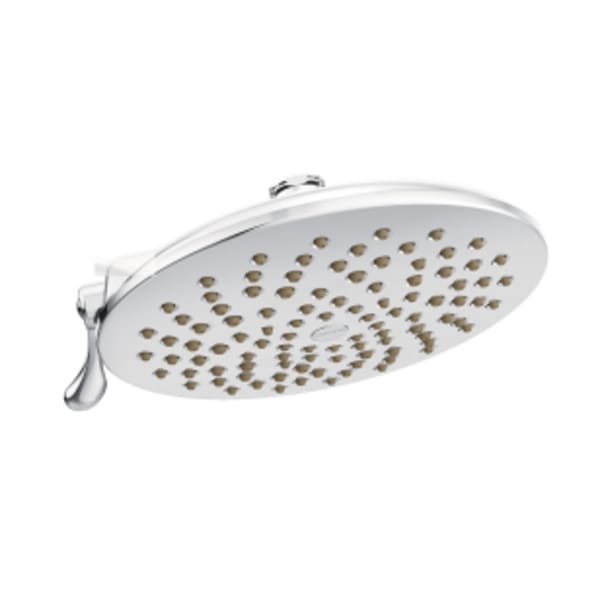 Velocity 2-Spray 8 in. Single Wall Mount Fixed Adjustable Spray Shower Head in Chrome Velocity 2-Spray 8 in. Single Wall Mount Fixed Adjustable Spray Shower Head in Chrome