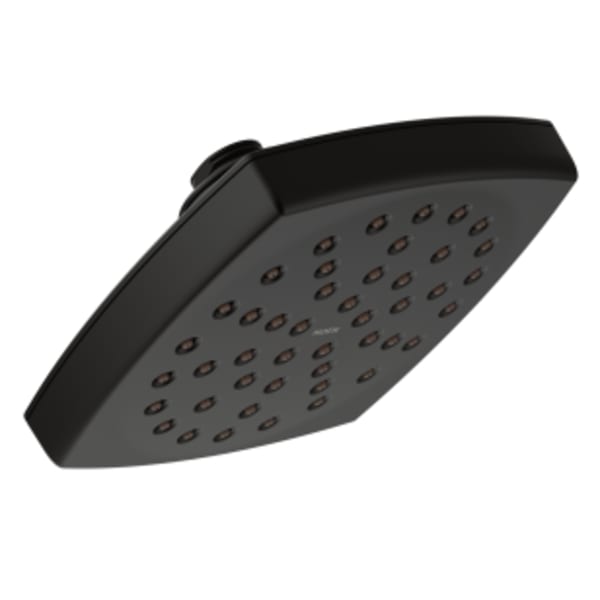 Moen Matte black one-function 6" diameter spray head eco-performance rainshower