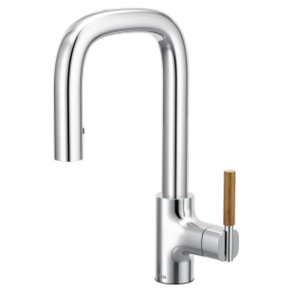 Moen Tenon Chrome one-handle pulldown bar faucet