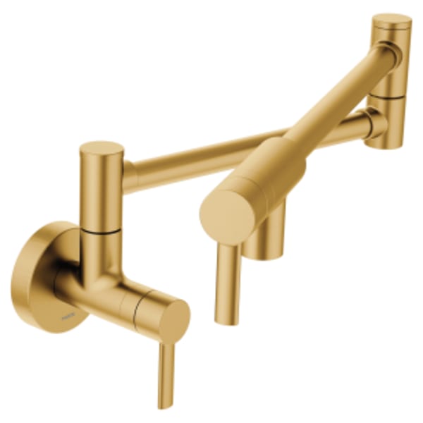 Moen Modern Wall Mounted Swing Arm Potfiller in Brushed Gold