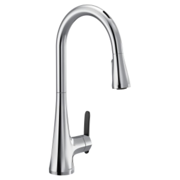 Moen Sinema Smart Faucet Touchless Pull-Down Sprayer Kitchen Faucet with Voice and Motion Control in Chrome