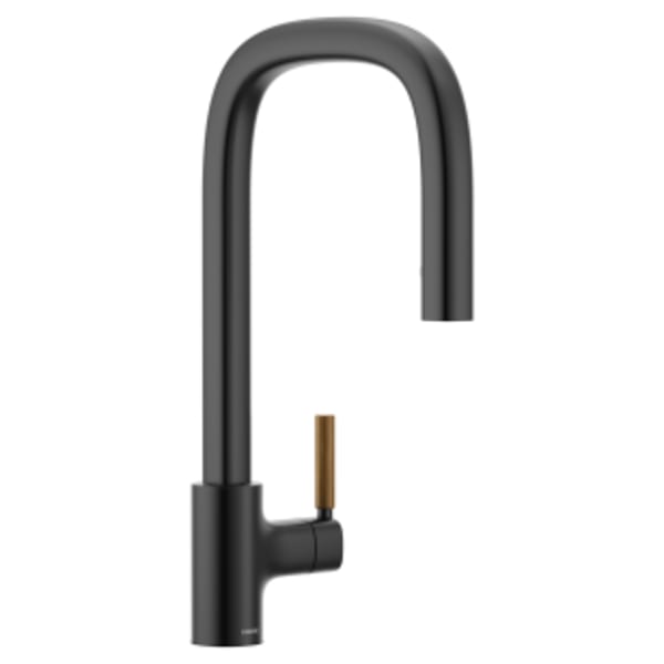 Moen Tenon Matte black one-handle pulldown kitchen faucet