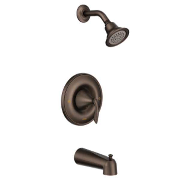 Moen Eva Single-Handle 1-Spray Posi-Temp Tub and Shower Faucet Trim Kit in Oil Rubbed Bronze (Valve Sold Separately)