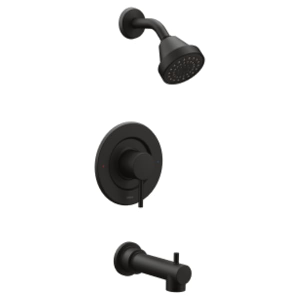 Moen Align Posi-Temp 1-Handle Tub and Shower Faucet Trim Kit in Matte Black (Valve Sold Separately)
