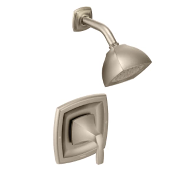 Moen Voss Posi-Temp Single-Handle 1-Spray Shower Faucet Trim Kit in Brushed Nickel (Valve Sold Separately)