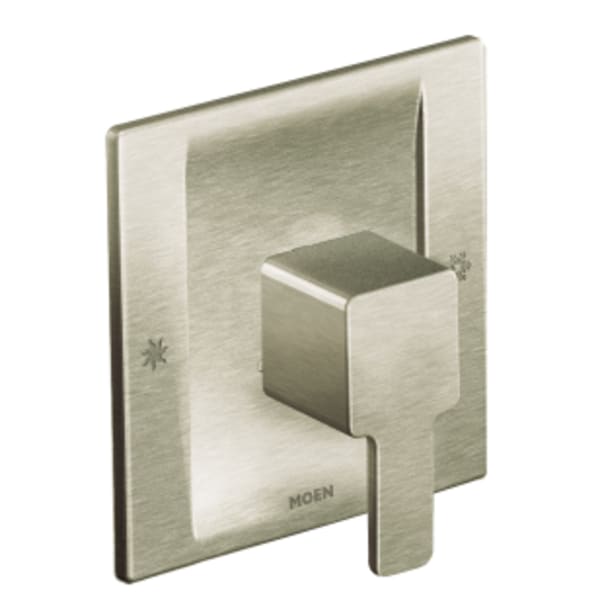Moen 90 Degree 1-Handle Posi-Temp Valve Trim Kit in Brushed Nickel (Valve Sold Separately)