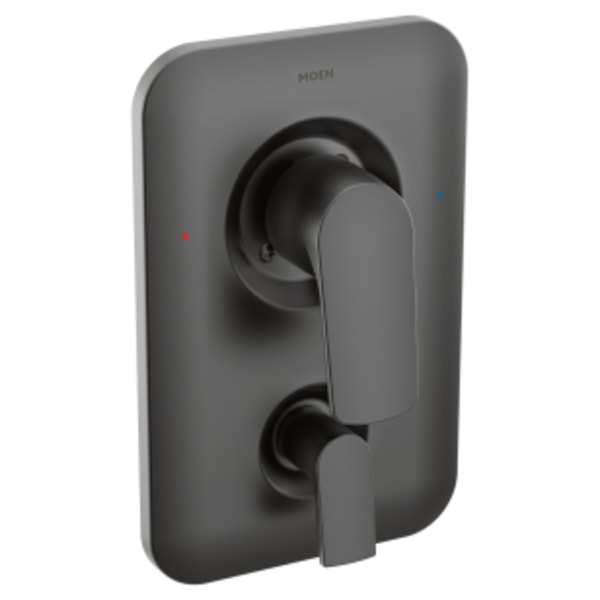 Moen Rizon Matte black Posi-Temp(R) with diverter tub/shower valve only