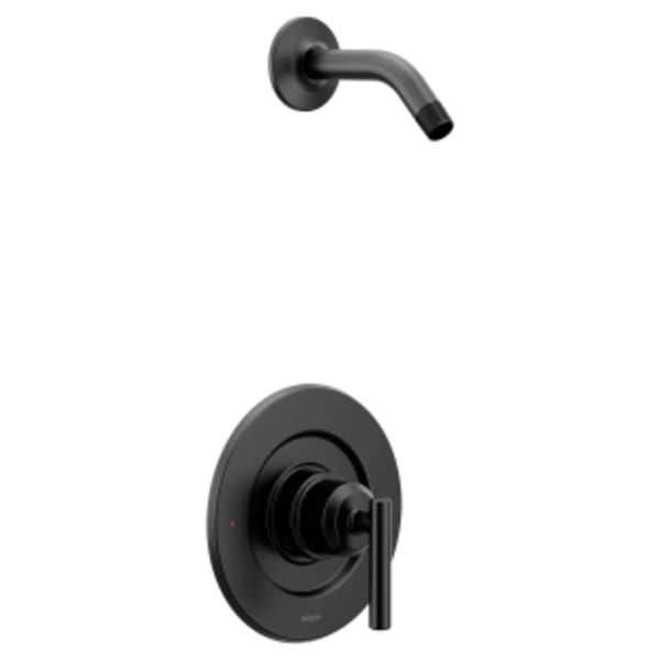 Moen Gibson Single-Handle Posi-Temp Shower Faucet Trim Kit in Matte Black (Shower Head and Valve Not Included)