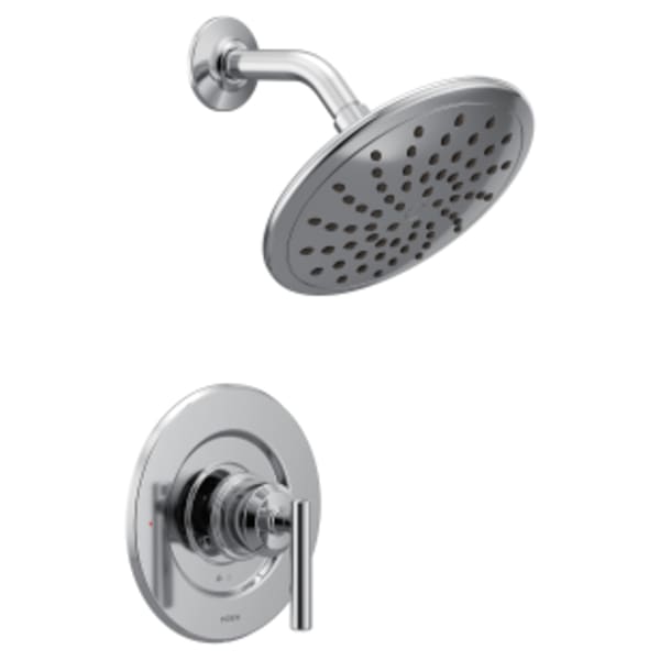 Moen Gibson 1-Handle Posi-Temp Rainshower Shower Only Faucet Trim Kit in Chrome (Valve Not Included)