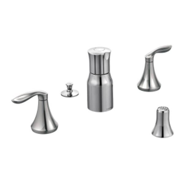 Moen Eva 2-Handle Bidet Faucet Trim Kit in Chrome (Valve Sold Separately)