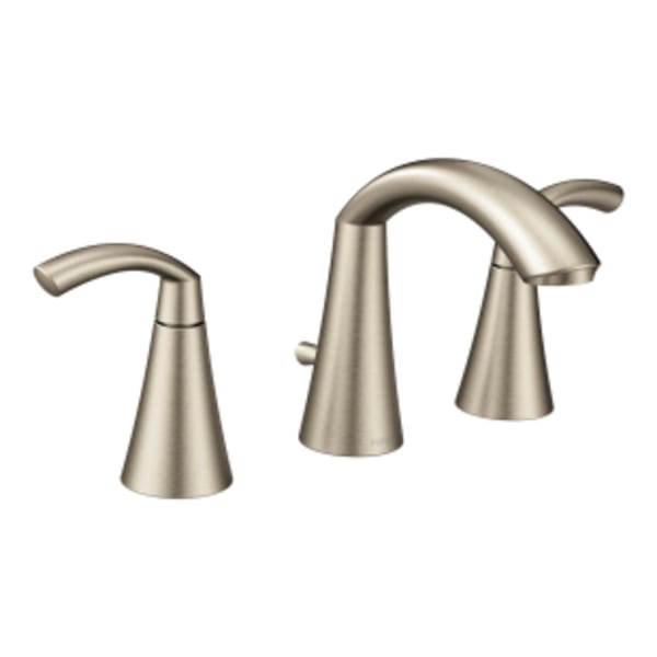 Moen Glyde 8 in. Widespread 2-Handle High-Arc Bathroom Faucet in Brushed Nickel