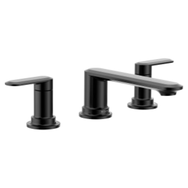 Moen Greenfield Matte black two-handle roman tub faucet
