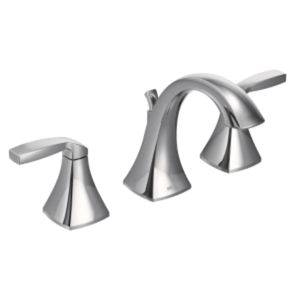 Moen Voss 8 in. Widespread 2-Handle High-Arc Bathroom Faucet Trim Kit in Chrome (Valve Not Included)