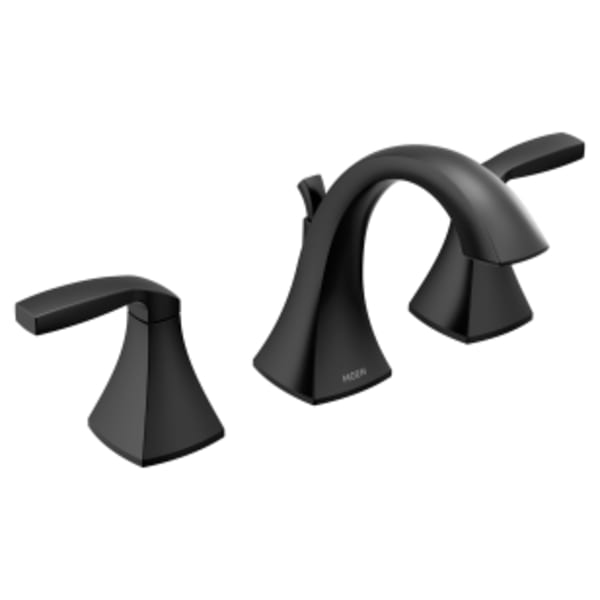 Moen Voss Matte black two-handle bathroom faucet