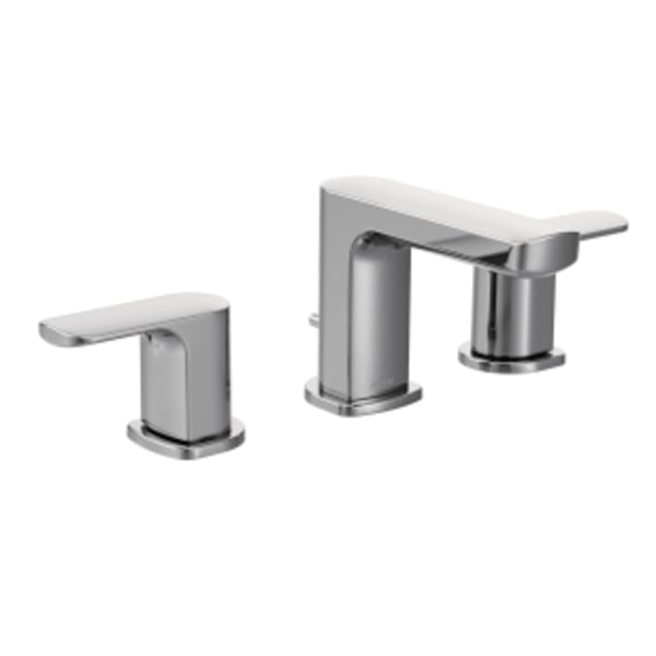 Moen Rizon 8 in. Widespread 2-Handle Bathroom Faucet Trim Kit in Chrome (Valve Not Included)