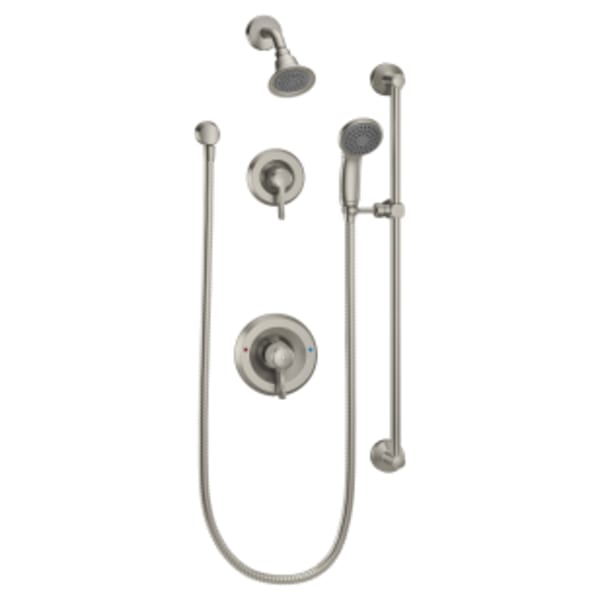 Moen Commercial 1-Handle Posi-Temp Shower Trim Kit in Classic Brushed Nickel (Valve Not Included)