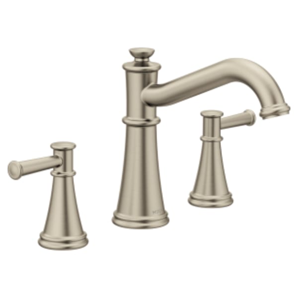 Moen Belfield 2-Handle Deck-Mount Roman Tub Faucet in Brushed Nickel (Valve Sold Separately)
