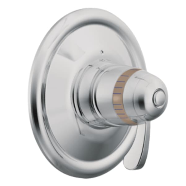 Moen ExactTemp 1-Handle Pressure Balancing Valve Trim Kit in Chrome (Valve Sold Separately)