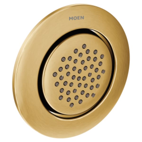 Moen Mosaic Round Body Spray in Brushed Gold