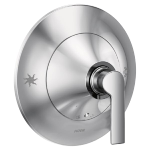 Moen UTS2611 Doux Collection Dusch-Armatur – 2-Griff, Chrom, Mit Integriertem Transferventil