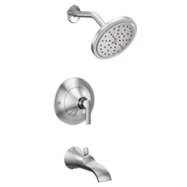 Moen Doux Posi-Temp 1-Handle Tub and Shower Faucet Trim Kit in Chrome (Valve Sold Separately)