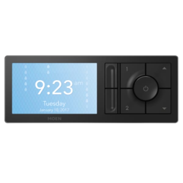 U by Moen 2-Outlet Digital Shower Controller in Matte Black (Valve Sold Separately)