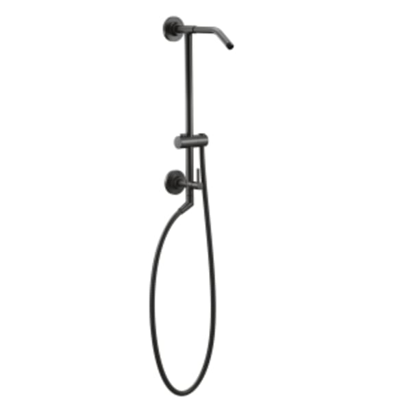 Moen Annex Shower Rail System with 2-Function Diverter in Matte Black (Valve Sold Separately)