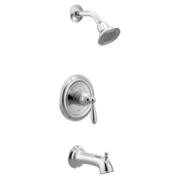 Moen Brantford M-CORE 2-Series Eco Performance 1-Handle Tub and Shower Trim Kit in Chrome (Valve Sold Separately)