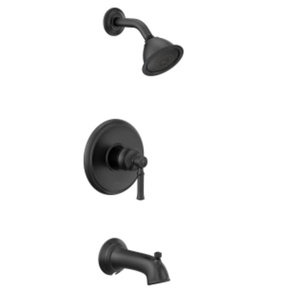 Moen Dartmoor Matte Black M-CORE 2-Series Tub/Shower BL