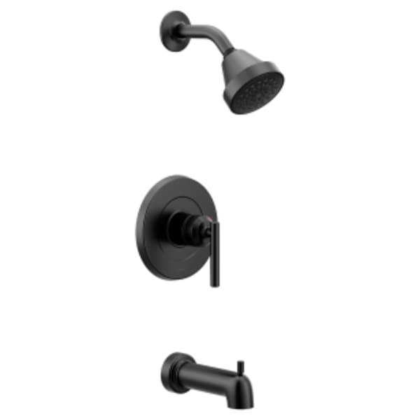 Moen Gibson M-CORE 2-Series Eco Performance 1-Handle Tub and Shower Trim Kit in Matte Black (Valve Sold Separately)