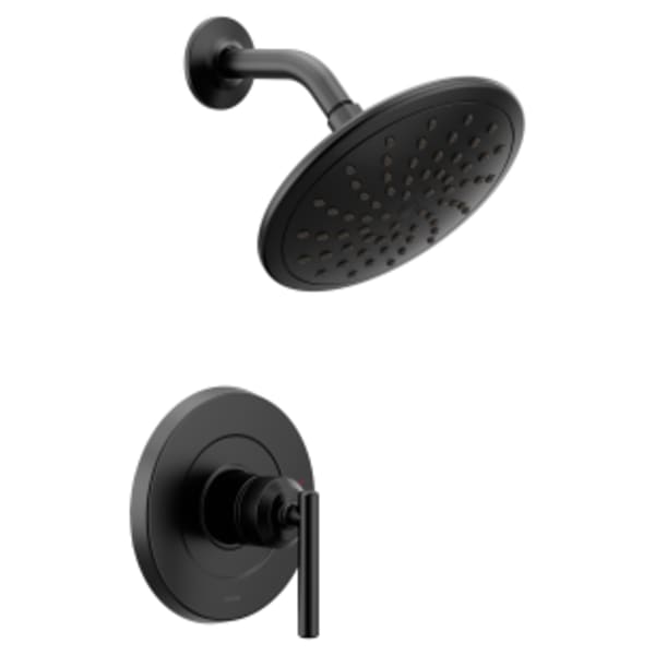 Moen Gibson M-CORE 2-Series Eco Performance 1-Handle Shower Trim Kit in Matte Black (Valve Sold Separately)
