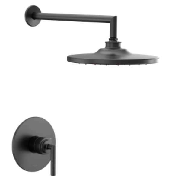 Moen Arris M-CORE 2-Series Eco Performance 1-Handle Shower Trim Kit in Matte Black (Valve Sold Separately)