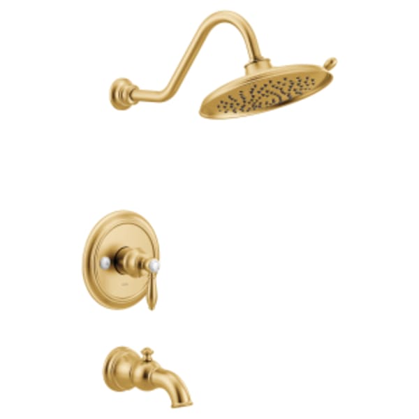 Moen Weymouth M-CORE 3-Series 1-Handle Tub and Shower Trim Kit in Brushed Gold (Valve Sold Separately)