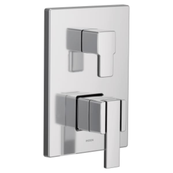 Moen 90 Degree Via M-CORE 3-Series 2-Handle Shower Trim with Integrated Transfer Valve in Chrome (Valve Sold Separately)