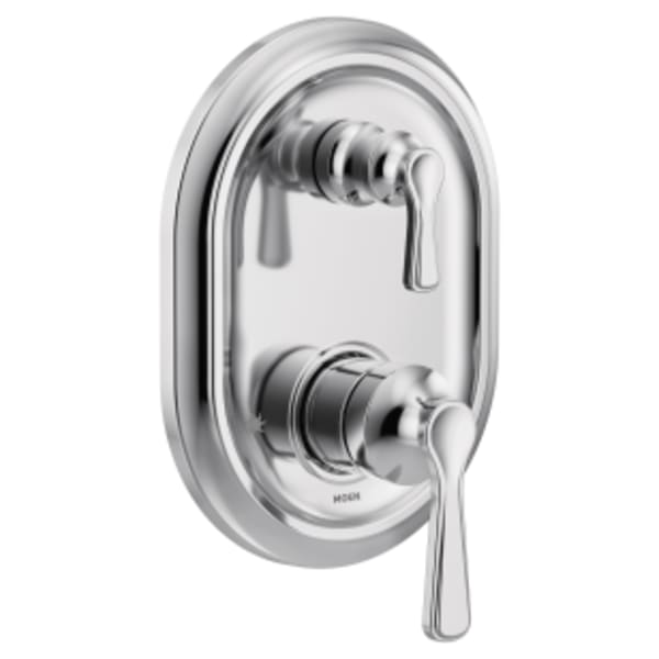 Moen Colinet Traditional M-CORE 3-Series 2-Handle Shower Trim with Integrated Transfer Valve in Chrome (Valve Sold Separately)