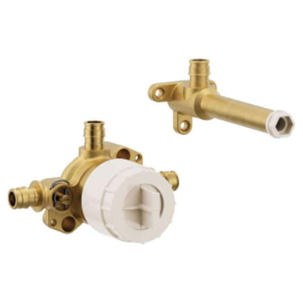 Moen M-Pact Wallmount tub filler 1/2" cc/ips cold expansion PEX connection