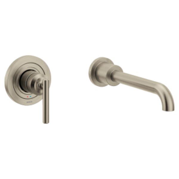 Moen Gibson 1-Handle Wall Mount Roman Tub Faucet Trim Kit in Brushed Nickel (Valve Not Included)