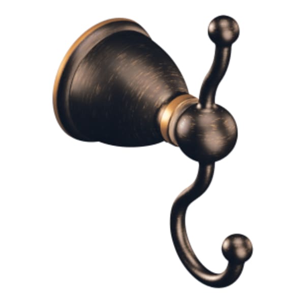 Moen Caldwell Mediterranean bronze double robe hook