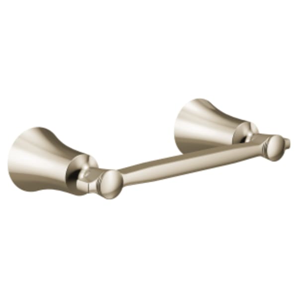 Moen Flara Pivoting Double Post Toilet Paper Holder in Polished Nickel