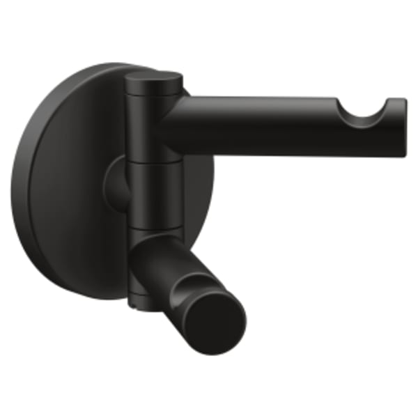 Moen Align Swivel Double Robe Hook in Matte Black