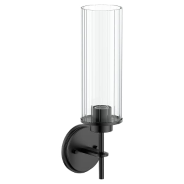 Moen Greenfield Matte black one globe bath light