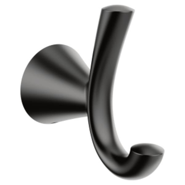 Moen Glyde Matte black double robe hook