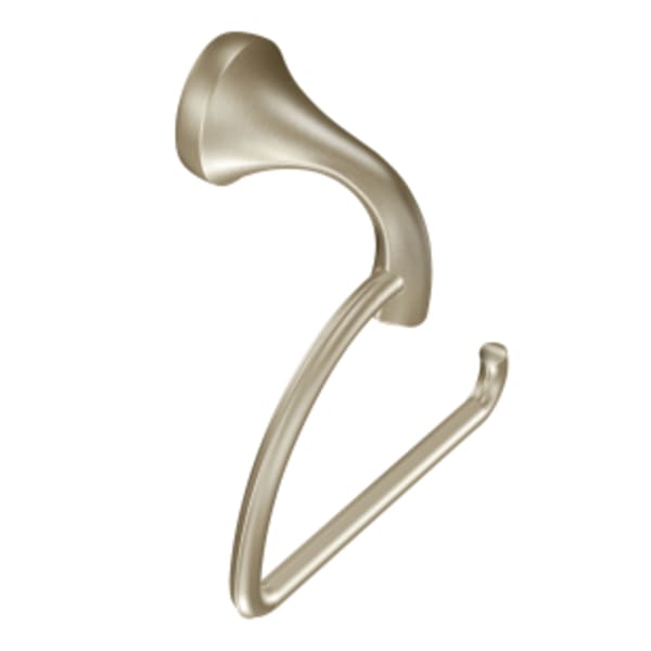 Moen Eva European Single Post Toilet Paper Holder in Brushed Nickel