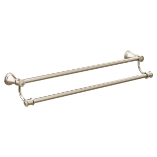 Moen Belfield 24 in. Double Towel Bar in Polished Nickel