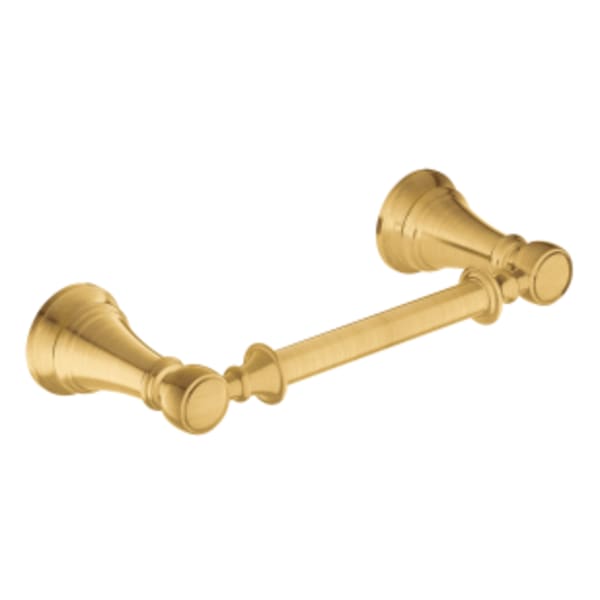 Moen Weymouth Pivoting Double Post Toilet Paper Holder in Brushed Gold