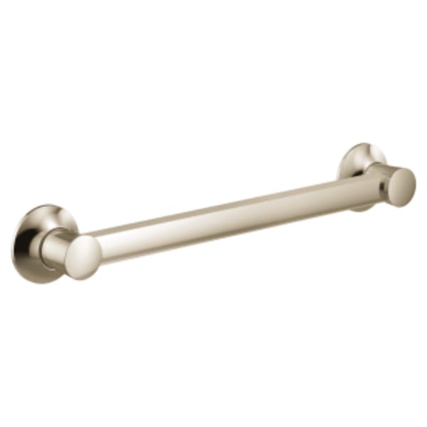 Moen Flara 42 in. x 1-1/4 in. Stainless-Steel Concealed Screw Grab Bar in Polished Nickel